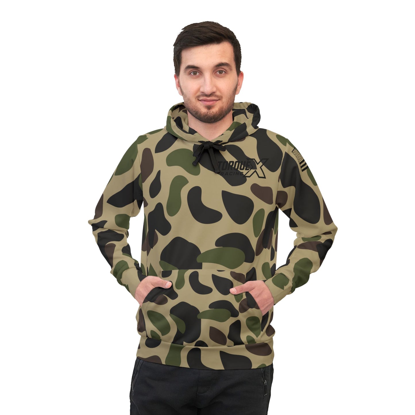 Athletic Racing Hoodie - Duck Camo Torque Design