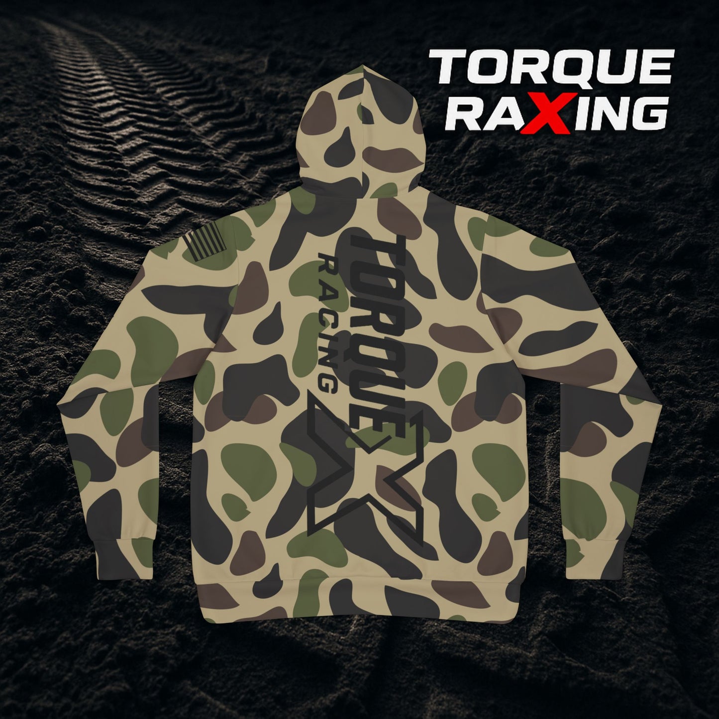 Athletic Racing Hoodie - Duck Camo Torque Design