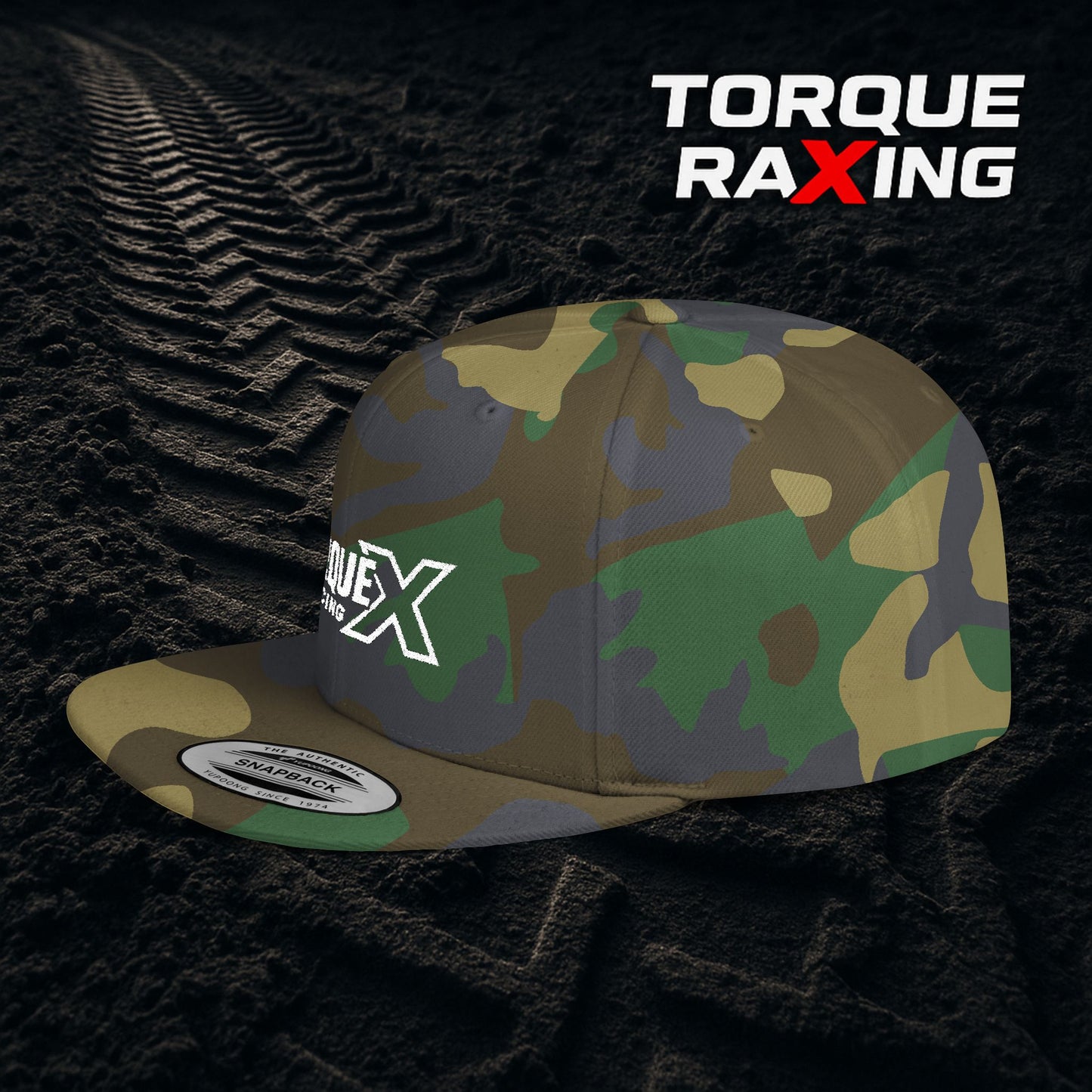 Torque X Racing Flat Bill Snapback Hat