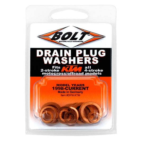 Bolt KTM Copper Drain Plug Washer Ki